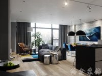 工業風格家居裝修裝飾室內設計效果-A506-6