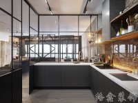 工業風格家居裝修裝飾室內設計效果-A511-4