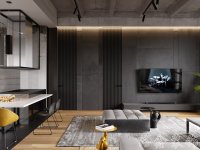 工業風格家居裝修裝飾室內設計效果-A512-3