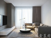 現代簡約家居裝修裝飾室內設計效果-B921-1