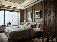中式風格家居裝修裝飾室內設計效果-H808-5